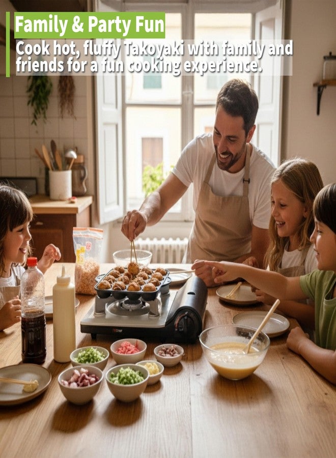 COOKKING - TAKOYAKI Nonstick Grill Pan/Cooking Plate, Made in Korea - Image 3